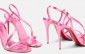 I sandali Rosalie di Christian Louboutin rosa metal