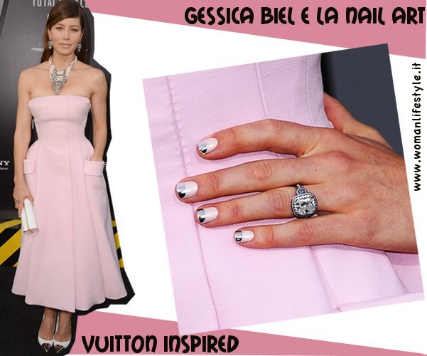 Star Style// Jessica Biel e la nail art Vuitton Inspired