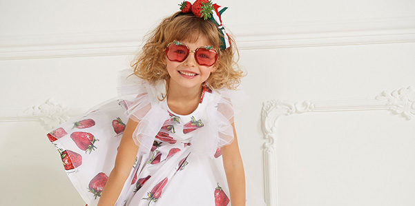 Monnalisa Tricolor flag and Strawberries SS 21