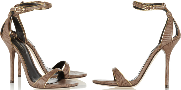 Dolce e Gabbana sandali lucertola