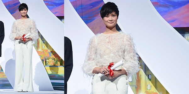 Li Yuchun in Chanel Haute Couture a Cannes