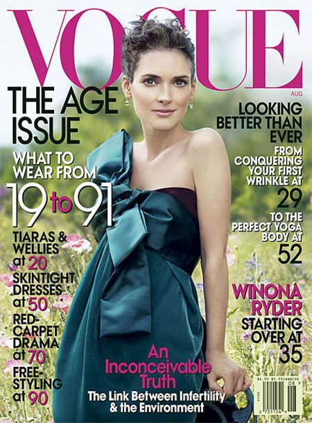 Winona Ryder su Vogue
