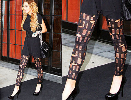 Non copiare lo stile: i leggings di Lindsay Lohan