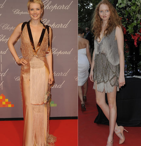 Andrea Osvart e Lily Cole a Cannes 2009