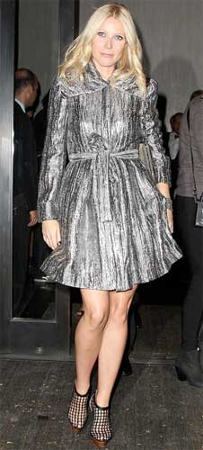 Gwyneth Paltrow cappotto metal