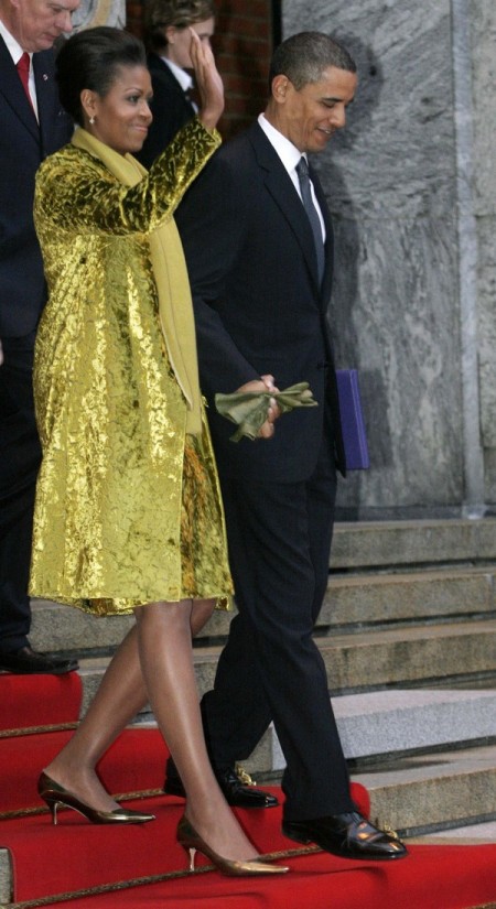 Michelle Obama in Calvin Klein