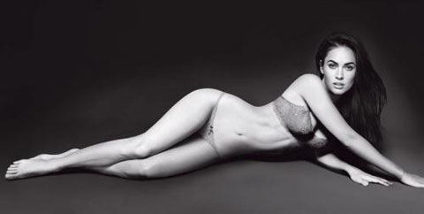 Megan Fox Armani lingerie