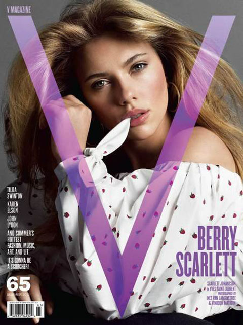 Scarlett Johansson V magazine cover