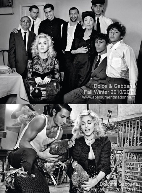 Dolce e Gabbana ad campaign Madonna