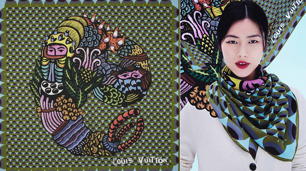 foulard Vuitton Eko Nugroho