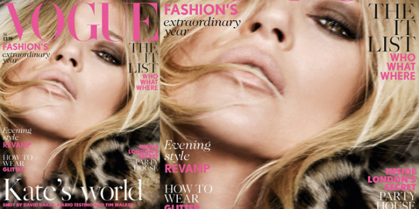 Kate Moss Vogue UK dic 2014